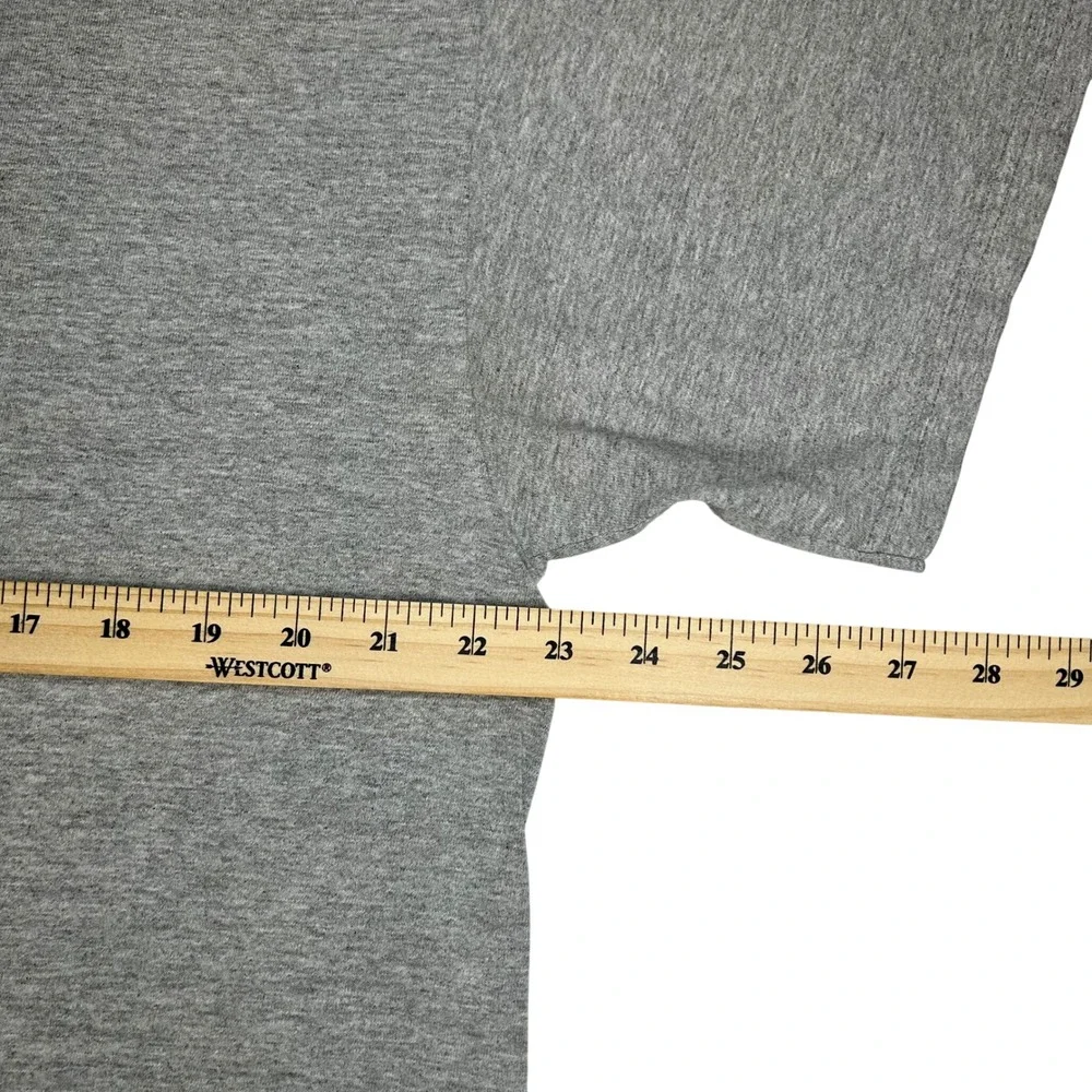 Nike Mens Graphic T-Shirt‎ Grey Blue Swoosh Spellout Logo Size